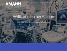Tablet Screenshot of amanngmbh.de